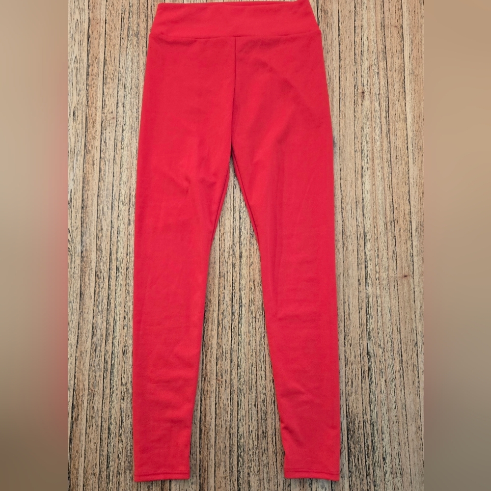 Charlotte Russe Womens Yoga Pants Red Small Pull On Stretch‎